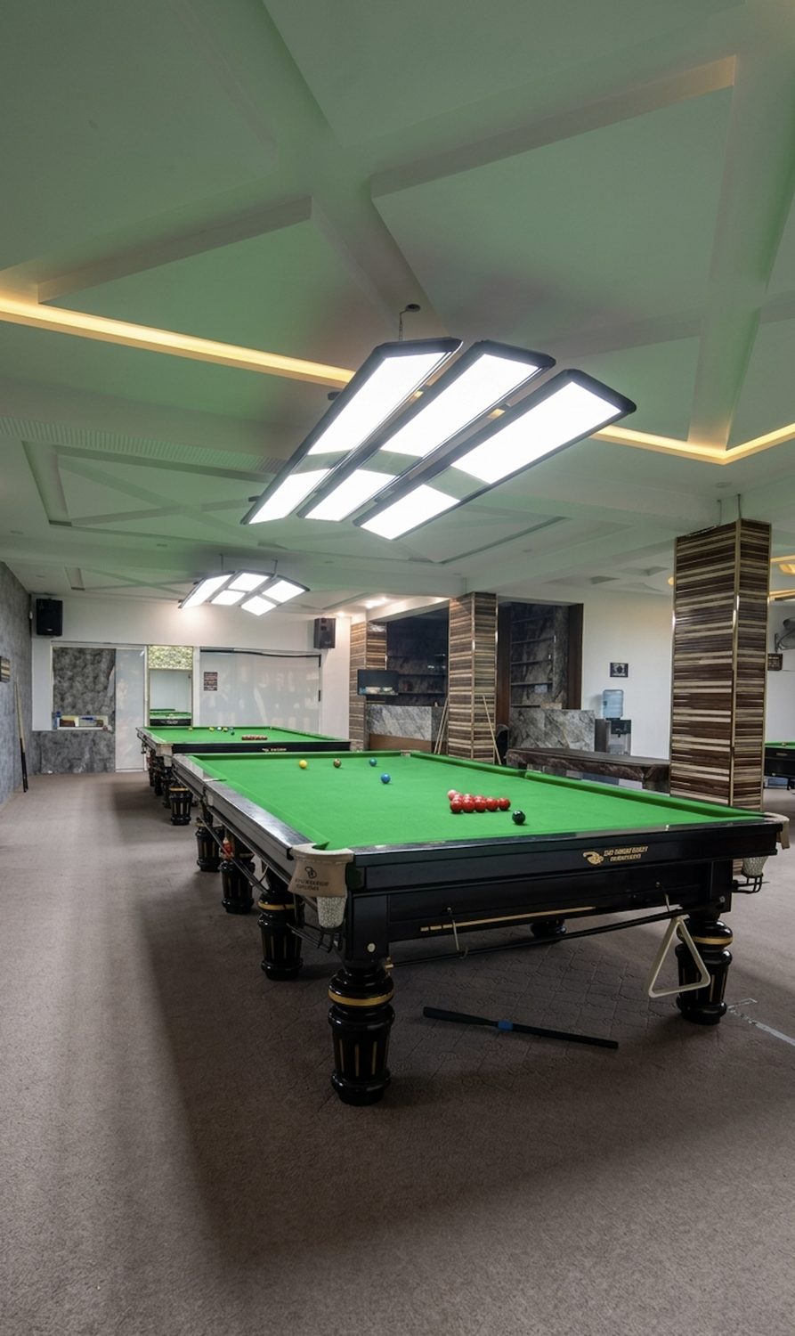 Standard snooker tables 1 and 2